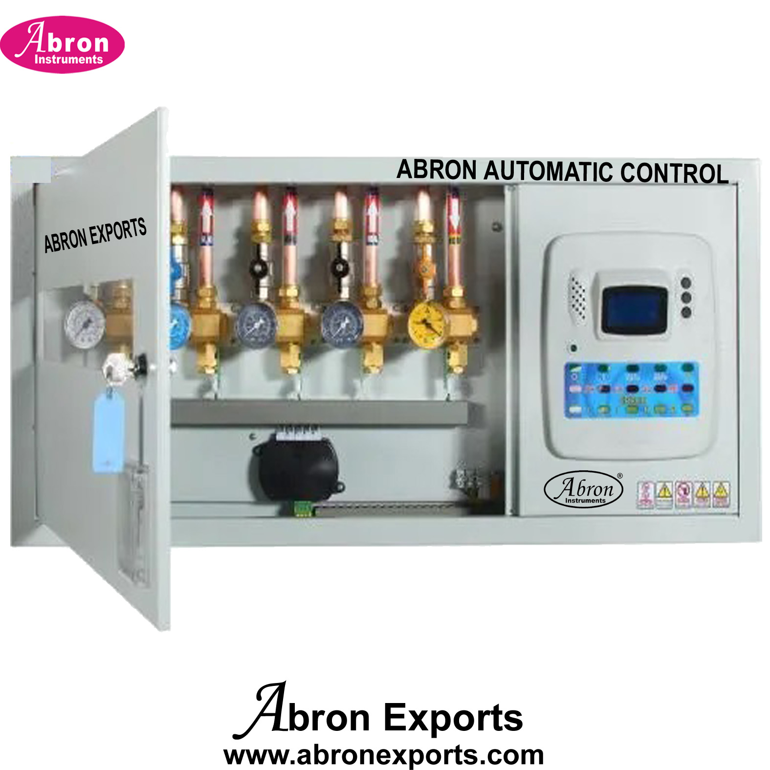 Medical Oxygen Gas Pipe line gas system with gauge controller box Abron ABM-1120PG4 